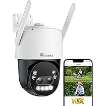 高性能　動作確認済み　Ctronics 4k 防犯カメラ 屋外 10倍ズーム Amazon.co.jp: 【4K 10倍ハイブリッドズーム】Ctronics 防犯カメラ