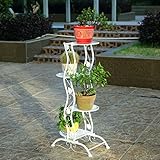 JCRNJSB® フラワーシェルフアイアングラウンド屋内マルチレイヤフラワーラックバルコニーリビングルームマルチミートクロロフィルタシェルフ 折りたたみ式、フラワースタンド ( 色 : #2 )