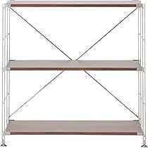 Amazon｜無印良品 ステンレスユニットシェルフ ウォールナット材
