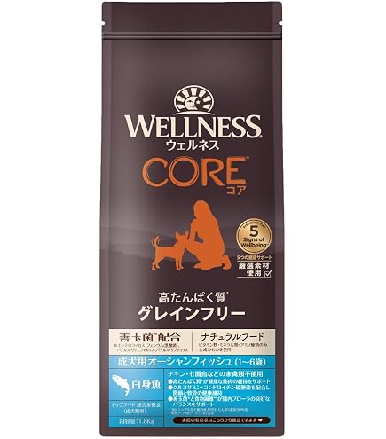 ウェルネス コア グレインフリー 高たんぱく質 成犬用 ドッグフード