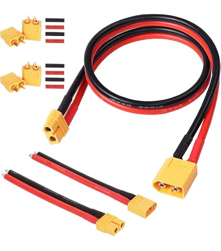 Amazon.co.jp: DC Input Cable (XT60 4mm Plug) G0274 : Toys & Games