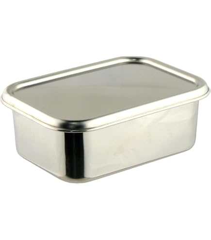 Amazon | 18-8 角型キッチンポット 8cm | 赤川器物製作所 | 保存容器