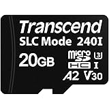 トランセンドジャパン 業務用/産業用 組込向けマイクロSDカード20GB [TBW:1,690TB] UHS-1 U3 A2 V30 温度拡張品 SLCモード 超高耐久 3年保証 TS20GUSD240I