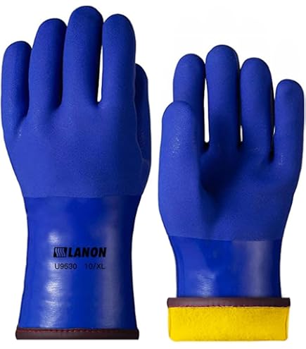 Guanti Lavoro DS Safety L6201: Impermeabili E Antiscivolo Con Doppio Rivestimento In Lattice (Taglia XL - 1 Paio)