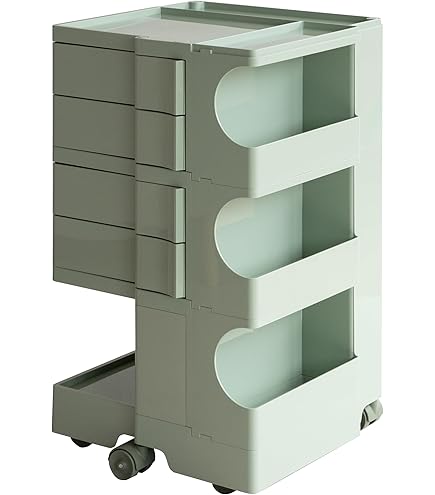 Amazon.co.jp: 日本限定色 ボビーワゴン3段5トレイ ベージュ 収納家具