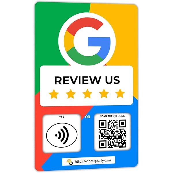 Review Us On Google QR Code Stickers Reusable Smart QR Code And NFC 2 Units Rectangular 4.72" X 3.15" Easy Reviews Modify Link Whenever You Want Google Decal For Business - View #11
