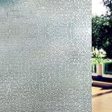prismoon no glue 3d静的装飾つや消しプライバシーウィンドウFilms forガラス35.4 X 78.7インチ( 90 x 200 cm )アップグレードバージョンforホームキッチ