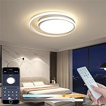 【開封済み・未使用】KOVOL LED シーリングライト おしゃれ 北欧 照明 Amazon.co.jp : KOVOL LED シーリングライト 6畳 8畳 10畳