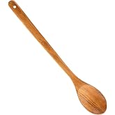 Long Wooden Spoon, 42cm Long Handled Mixing Spoon for Cooking & Stirring