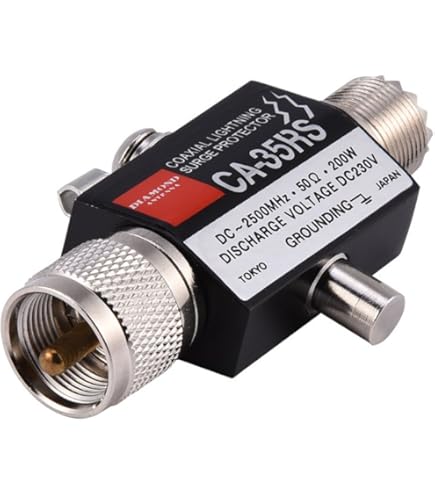 Amazon | 無線機アンテナ避雷器 同軸ケーブル 周波数範囲 0-3000MHz