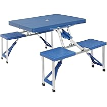 Amazon.co.jp: ポータブル折りたたみ式ピクニックテーブルセット