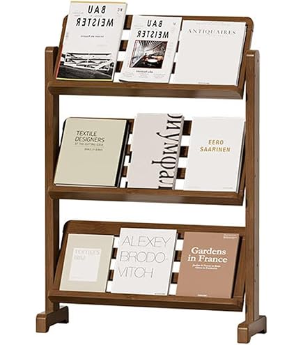 Amazon｜マガジンラック ウッドマガジンラック マガジンスタンド