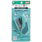 マックス ホッチキス サクリ 20枚とじ 予備針100本収納 ライトブルー HD-10NLK/LB