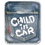 【マグネット】ビンテージデニム風 CHILD IN CAR マグネット ステッカー チャイルドインカー 子供が乗ってます チャイルドinカー/メイヴルアットホーム