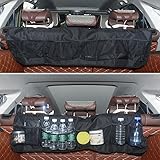 allcaca車Backseatトランクバックシートオーガナイザー高容量オートトランクストレージ車のSUV MPV、ブラック 6 Pockets 2731620