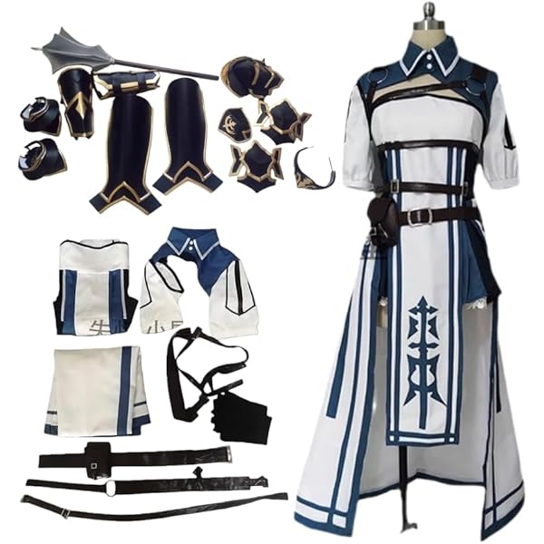 Amazon.co.jp: [AGW] 白銀ノエル風 コスプレ衣装+全身鎧 全セット 靴