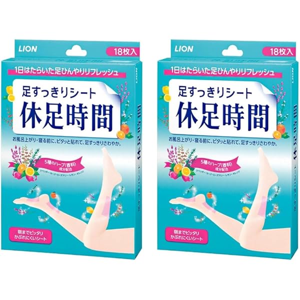 Amazon.co.jp: 休足時間 ツボ刺激ジェルシート 12枚(4枚×3袋) ×2