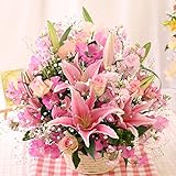 BunBunBee 季節のおまかせアレンジ (ゴージャスピンク)