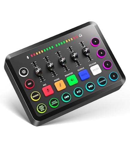 Amazon | MAONO オーディオミキサー オーディオインターフェース Mixer