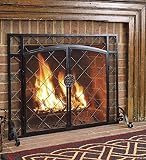44 " W x 33インチH 2ドアケルトノットフラットFire画面 シルバー 11081 PWT