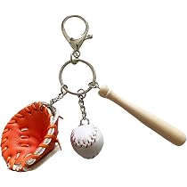 Amazon.co.jp: iplusmile 野球 キーホルダー ミニ野球キーチェーン