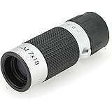 Kenko 単眼鏡 CERES-M 7×18 7倍 18口径 コンパクト設計 重さ35g ケース・ストラップ付属 シルバー CRM01