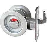 日中製作所 GIA チューブラ鎌錠 表示錠 表示錠 BS51mm 扉厚27-36mm シルバー 121-W-SL