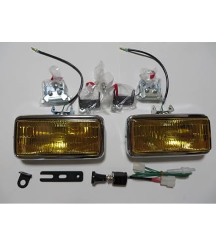 koito製角フォグ12vイエローレンズトラックデコトラ Amazon | トラック用 小糸 角型 フォグランプ 12V (35W イエロー