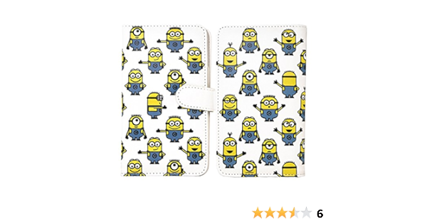 最高級のスーパー 正規品 ミラー付き 多機種対応 全キャリア ホワイト ミニオン 全機種対応 手帳型 カード収納付き Ipho Iphone5 Usj 限定品 Iphone用ケース Www We Job Com