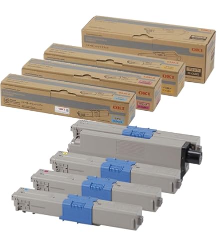 Amazon | [ セット品 ] OKI 純正 TC-C4A2 トナーカートリッジ 4色 (大  
