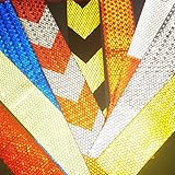 Fenteer 反射安全テープ　粘着　ステッカー　警告サイン　夜　安全用品　船舶　自動車バイク用　3m　オレンジ　