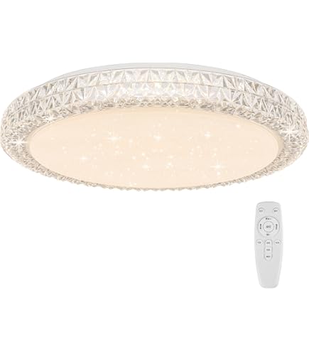 Amazon.co.jp : (2026)46W LEDシーリングライト 星空効果 10畳 5060lm