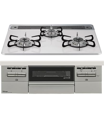 パロマコンロ(都市ガス用) 1ヶ月使用品 パロマ ビルトインコンロ ウィズナ フレームレスガラストップ