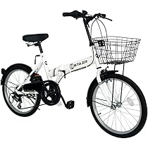 Amazon | 折りたたみ自転車 折り畳み自転車 20インチ シマノ6段変速