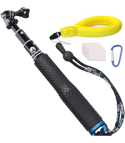 4-in-1 Selfie Stick drijvende handgreep statief, uitschuifbare selfie