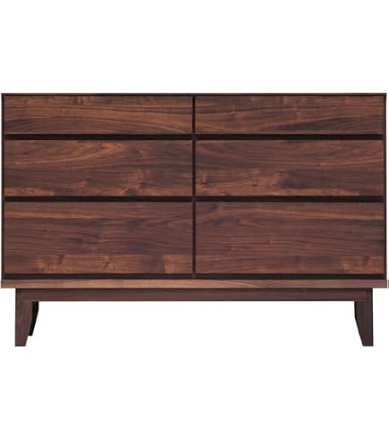 Amazon｜ローチェスト 収納棚 120cm幅3段 ウォールナット446434