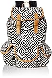 Trailmaker Big Girls All Over Print Cotton Backpack, Black, One Size [並行輸入品]
