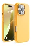 【elago】iPhone16Proケース シリコン耐衝撃指紋防止サラサラ シリコンケース サンシャイン