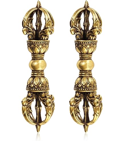 Amazon｜密教法具 九鈷杵 バジュラ 真鍮 約11.5cm 金剛杵 ヴァジュラ