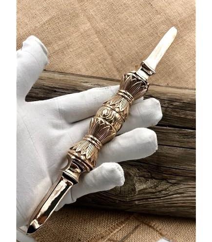 Amazon｜独鈷杵 密教法具大々型 長さ16cm 弘法大師 空海仏具 独鈷杵