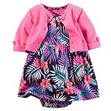 カーターズ carter's アパレル baby line 女の子2点セット ボレロ ワンピ ブルー マルチ ハイビスカス柄 綿 121G470 【並行輸入品】 9ヶ月
