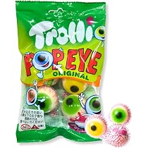 Amazon | トローリ ポップアイ 75g 1袋 Trolli Pop Eyes 目玉 グミ