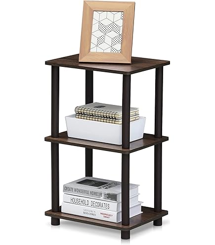 Amazon｜フリノ(Furinno) アクセント飾り棚 コロンビアウォルナット