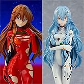 エヴァンゲリオン、ロングヘア、綾波レイ、アスカ、1/8スケール、全高約18cm、ABS&PVC塗装済み完成品、キャラクターモデル、プラモデル、フィギュア、コレクタブルドール (赤い服を着たアスカ)