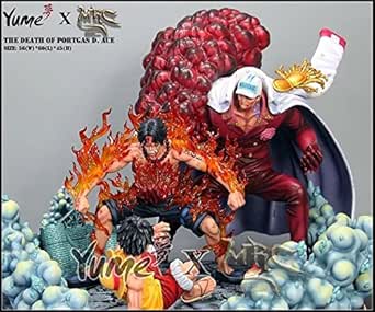 Amazon ワンピースフィギュア ルフィ エース 赤犬 リペイント 改造 海外 エースの死 フィギュア ドール 通販