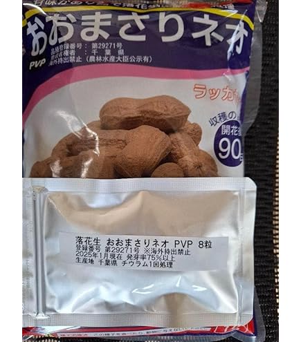 Amazon.co.jp: 種 野菜たね 落花生 おおまさりネオPVP 1袋(30ml) / 国