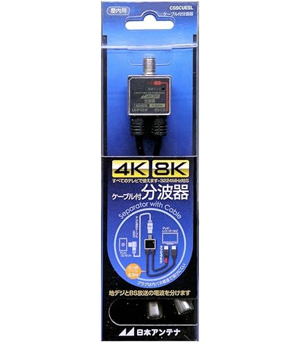 日本アンテナ タップ型ダブル分波器 2.6GHz対応 各BS・CS出力端子-入力端子間通電 STSW2D 日本アンテナ タップ型ダブル分波器 2.6GHz対応 各BS・CS出力端子-
