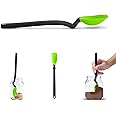 Dreamfarm DFSU2768 Mini Supoon - Silicone Jar Scraping Spoon Teaspoon Green
