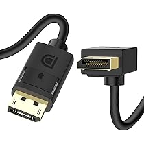 Amazon | J&D 角度付き Displayport 1.4ケーブル 90度 上向き