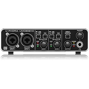 ベリンガー 2入力2出力 USBオーディオインターフェース UMC202HD U-PHORIA